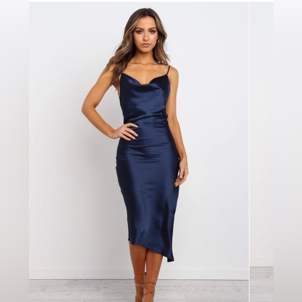 Cyprus dress in navy - petal & pup